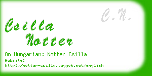csilla notter business card